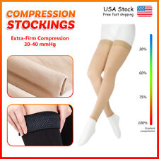 Compression Leg Calf Long Sleeve 1 Pair For Varicose Veins Shin Splints Therapy picture