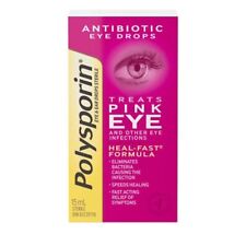 NEW IN BOX POLYSPORIN Antibiotic Pink Eye Eye Drops Treatment Formula 15ml picture