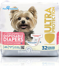 Paw Inspired Dog Diapers Female Disposable, Cat Diapers, Dogs Puppy in HeatXS-XL picture