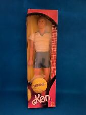 1986 Tennis Ken Barbie, NRFB, Perfect condition doll, rare foreign issue picture
