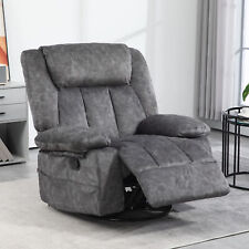 HOMCOM Recliner Chair, Swivel Rocker Chair for Nursery, Charcoal Gray picture