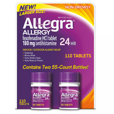 Allegra Allergy 24 Hour Fexofenadine HCI 180mg - 110 Tablets, Set of 2... picture