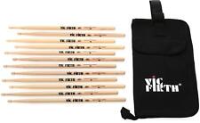Vic Firth American Classic Drumsticks 6-pack - 5B - Wood Tip - with Free Stick picture