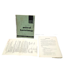 Antique 1961 LABORATORY MANUAL FOR GENERAL BACTERIOLOGY & U-Penn Lab pages picture