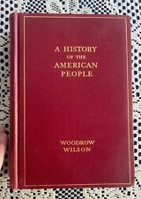 “A HISTORY OF THE AMERICAN PEOPLE“ Woodrow Wilson Vol 2 ~Harper {1902 Vtg~VG} picture