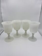 Vintage French Portieux Vallerysthal Opaline Wine Water Glasses (4) 6.5