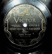 1927 Henry Whitter Fox Chase Rain Crow Bill Pre-War Country 78 Record picture