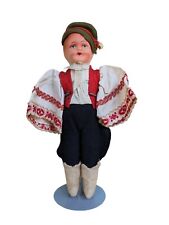 Vintage 1940s Composition Cloth German Czech Eastern EU Boy Character Doll 10