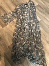 Torrid Navy Blue and Floral Duster Kimono Size 2 picture