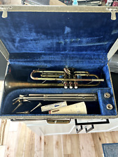 Antique Besson Stratford Trumpet With Mouthpiece, Mutes & Case picture