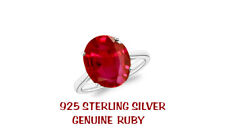 5.00 CTTW Lab Created Ruby Oval Cut 925 Sterling Silver Ring Sizes 6-9 picture