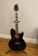 Ibanez Talman Inter City Acoustic Electric Guitar Black w/carrying case picture