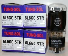Factory Platinum Matched Quad Tung Sol 6L6GC STR tubes, Brand New in Box  picture