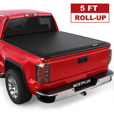5FT Roll Up Truck Bed Tonneau Cover For 2004-2014 Chevy Colorado GMC Canyon picture