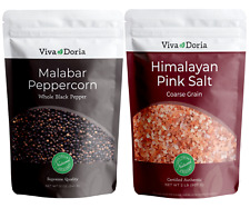 Malabar Black Peppercorn 12 oz and Himalayan Pink Salt Coarse Grain 2 lbs picture
