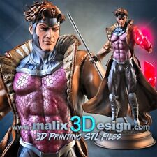Gambit resin model kit 1:10 scale X-Men Marvel 8k, 3d Print Amazing details picture