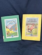 2 Vintage 1941 Hardcover Peru Books; Along the Inca Highway  New world Neighbors picture