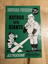 1967 Houston Astros vs. San Francisco Giants Program - Scored picture