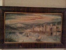 ANTIQUE FINE ART OIL PAINTING ON CANVAS  Mystical  Feel By DORA LYE  picture