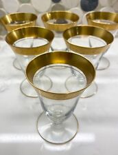 Glastonbury-Lotus Minton 36 Gold Encrusted Estate MCM SET OF 6 JUICE GLASSES picture