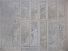 Collection of 15 Original Antique UNITED STATES CITY STREET MAPS 1904-1917 picture