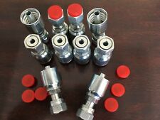  1JS43 6-6 AFTERMARKET HYDRAULIC HOSE FITTINGS 3/8 FLAT FACE SEAL  ( 10 PK picture
