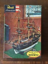 Vintage 1956 Revell H.M.S. Bounty Scale Model Ship Kit See Description picture