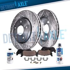 288mm Front Drilled Brake Rotors Ceramic Pad for 02-05 Mercedes-Benz C230 C240 picture