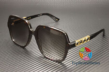 GUCCI GG1189S 003 Rectangular Squared Acetate Havana Brown 58 Women's Sunglasses picture