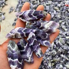 Raw Rough Chevorn Amethyst Chunks Healing Crystal Mineral Rocks for Jewelry DIY picture