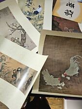 Vintage Six (6) Piece Lot Japanese Art Prints picture