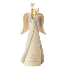 Foundations Angel With Butterflies Hope Changes Everything Figurine 6013012 picture