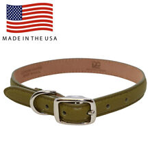 Handmade Genuine Leather Adjustable Dog Collar MADE IN THE USA  picture