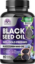 Black Seed Oil 1000mg Premium Cold Pressed Non-GMO Vegan Premium BlackSeed picture