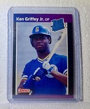 Ken Griffey Jr. 1989 Donruss MLB #33 Rated Rookie Baseball Card Seattle Mariners picture