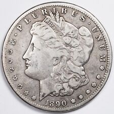 1890-CC Fine (F) Morgan Silver Dollar Carson City Mint picture