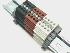 Power Distribution DIN Rail Terminal Block Kit KN-T10 26-10AWG 30A 600V NEW OHIO picture