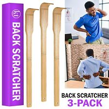 3pcs Natural Bamboo Back Scratcher Long Handle Pick Itch Relief Handcraft Tools picture