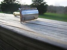 Nice Gillette 1931-1935 Goodwill DE Safety Razor w/Ball End Gold Tone  picture