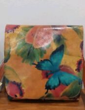 NEW NWT Patricia Nash Granada  Leather Crossbody  Bag in Watercolor Butterfly picture