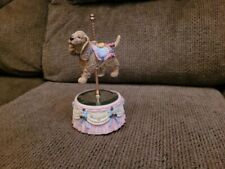 musical figurine - carousel dog-vintage picture
