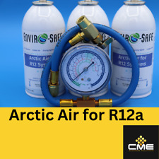 Envirosafe Arctic Air R-12, Auto A/C Coolant Support,   3 Cans & Gauge picture