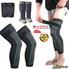 Leg Support Brace With Strap Thigh High Compression Sleeve Socks Pain Relief picture