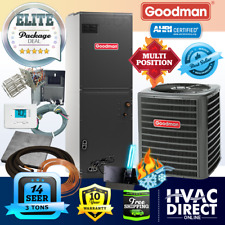 3 Ton 14 SEER Goodman Heat Pump System | Complete Install Kit, Free Accessories picture