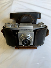 Praktiflex FX 35mm SLR Film Camera German Westanar 1:2.8 50mm Lens Leather Cases picture