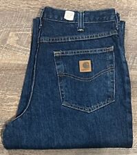 Carhartt 381-83 Denim Relaxed Fit Work Jean - Size 32x32 picture