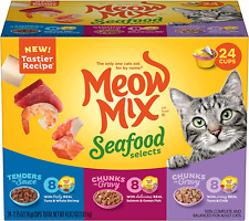 Meow Mix Seafood Selections Wet Cat Food, 2.75 Ounces Pack of 24 picture
