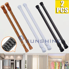 Heavy-Duty Steel Tension Curtain Rod Spring Load Adjustable Curtain Pole 23