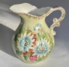 1950s Arnart 5th Ave Hand Painted Porcelain Pitcher Jug Vase Gilt, 5th Ave, 2063 picture