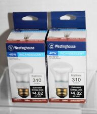 2 Bulbs - Westinghouse 40w R16 Spot Medium Base E26 310 Lumens picture